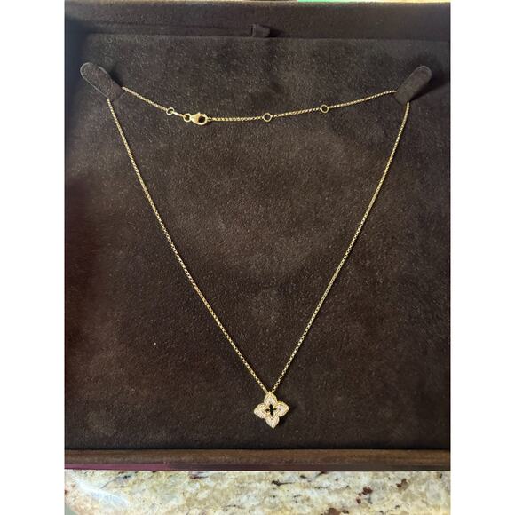 Roberto Coin Venetian Princess 18K Gold & 0.15 TCW Pendant Necklace MSRP$3100 - Picture 4 of 9
